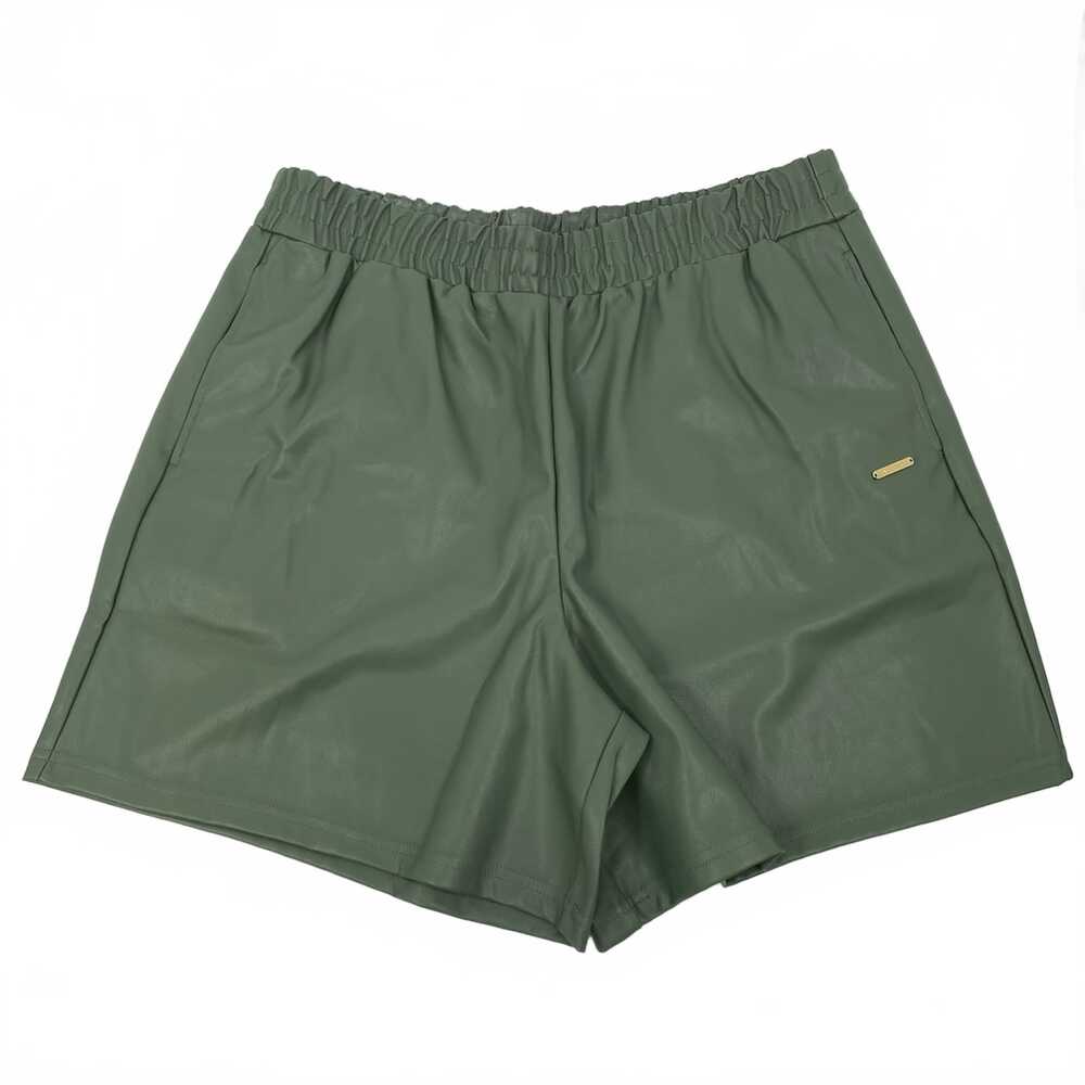 Fabletics Green Faux Leather Shorts | Women’s XL Regular
